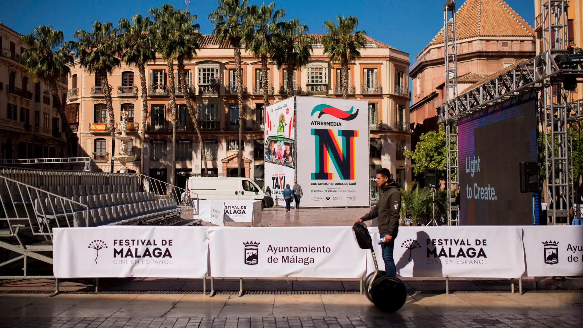 Imagen de archivo de uno de los escenarios del Festival de Cine de Málaga 2019