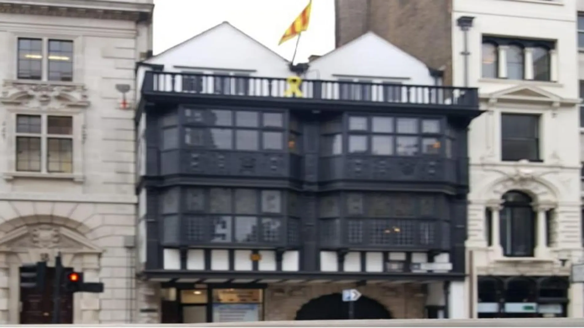 Fachada de la oficina de la Generalitat en Londres