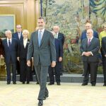 El Rey recibe ayer en Zarzuela a representantes de las fundaciones Transición Española y España Constitucional