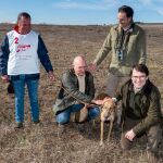 Alfonso Fernández Mañueco, Jesús Julio Carnero y Guzmán Gómez asisten al Campeonato Nacional de Galgos en Nava del Rey