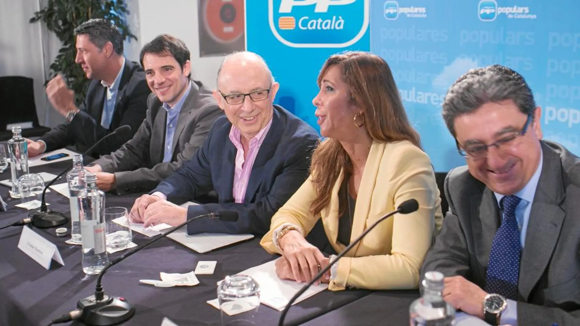 Montoro centró su intervención en la junta del PP catalán en la crisis económica y las reformas