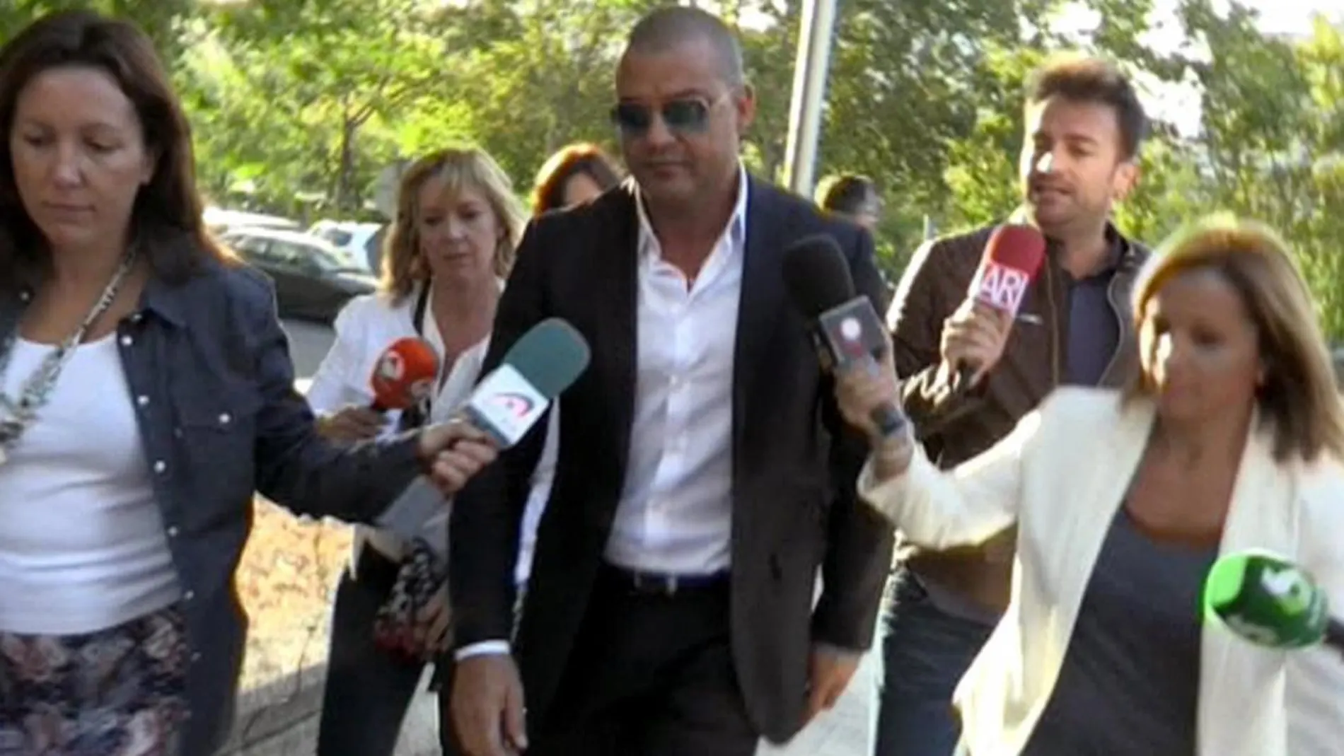 Miguel Ángel Flores a su llegada a la Audiencia Provincial del Madrid el pasado 4 de octubre