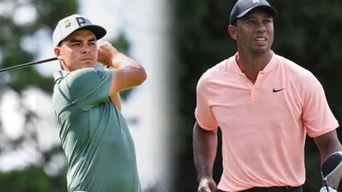 Rickie Fowler y Tiger Woods