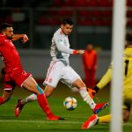 Álvaro Morata anotó el primer gol de España ante Malta / Reuters