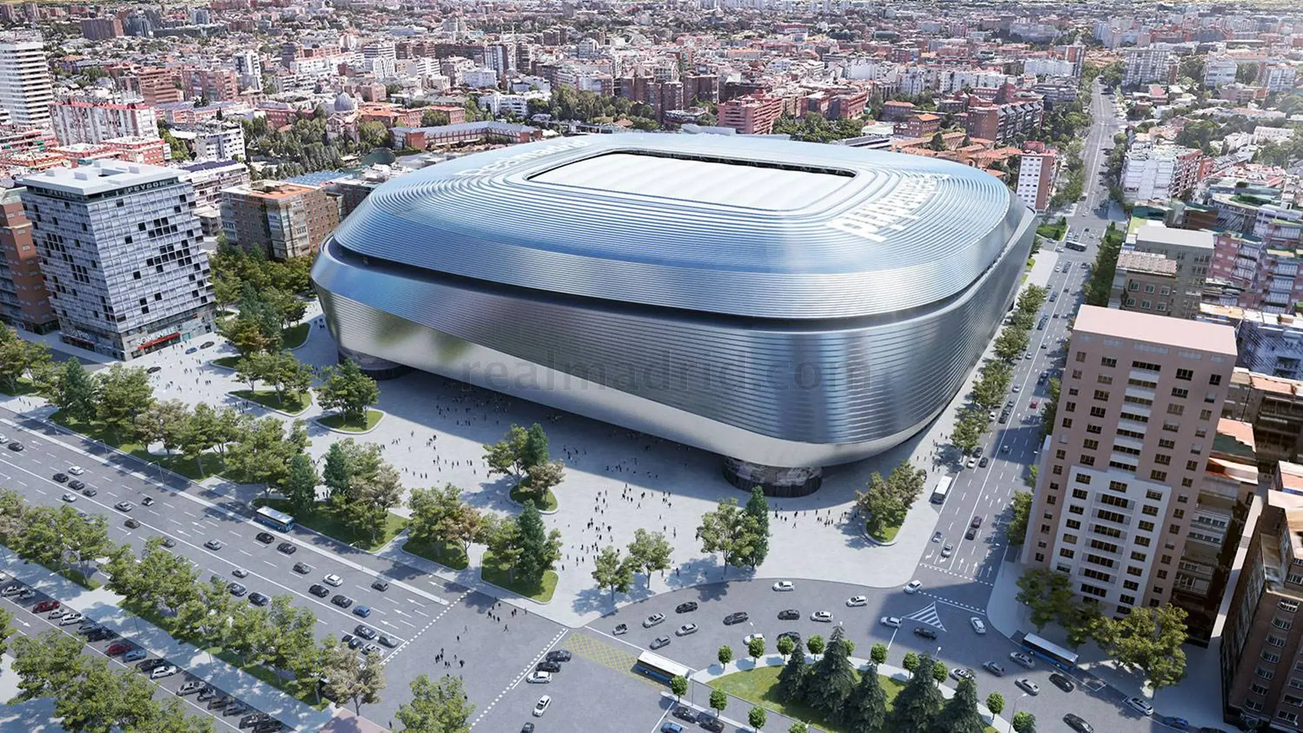 El nuevo Bernabéu, a punto
