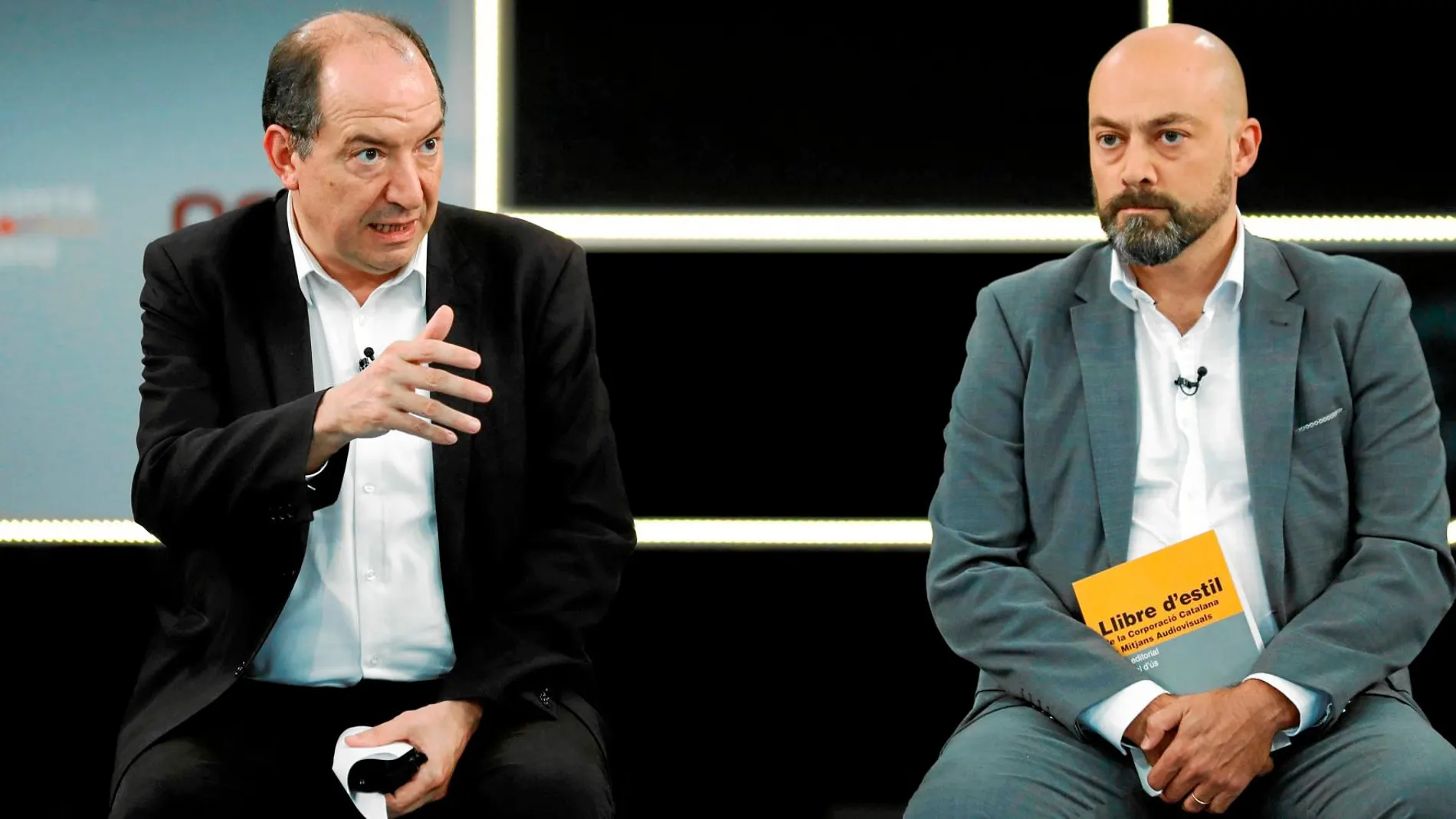 El director de TV3, Vicent Sanchis, y el de Catalunya Ràdio, Saül Gordillo, en una imagen de archivo