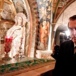 Jair Bolsonaro durante su visita a la basílica del Santo Sepulcro/EFE