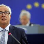 Jean-Claude Juncker, durante su intervención en el debate del Estado de la Unión/ Ap