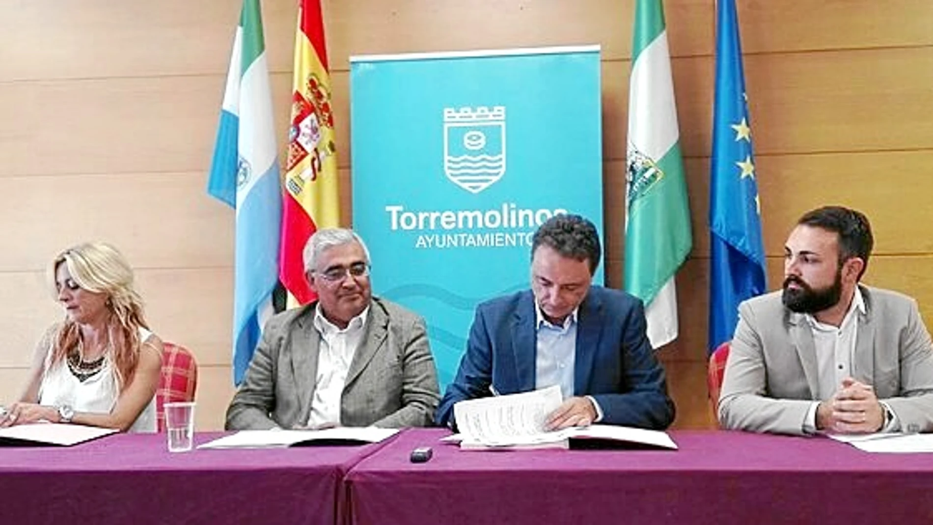 Antonio Ramírez Arellano, en la firma de un convenio ayer en Torremolinos