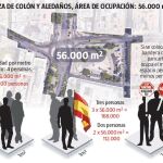 Guerra de cifras en Colón: ¿Es un «pinchazo» concentrar a 168.000 personas?