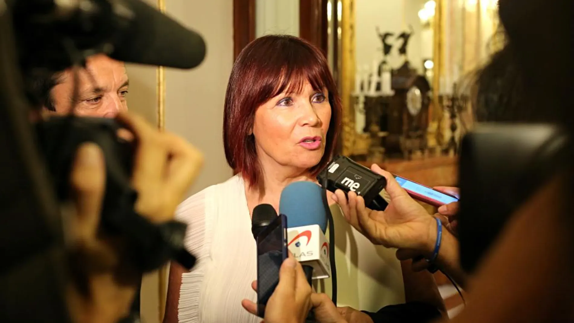 La presidenta del PSOE, Micaela Navarro