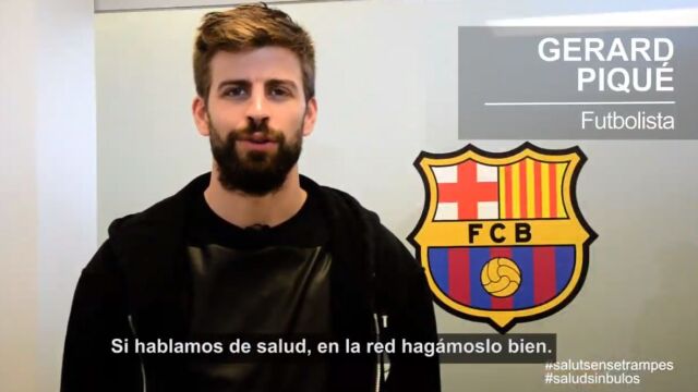Gerard Piqué, hijo de médico, aleró de las “fake news” sobre asuntos de salud