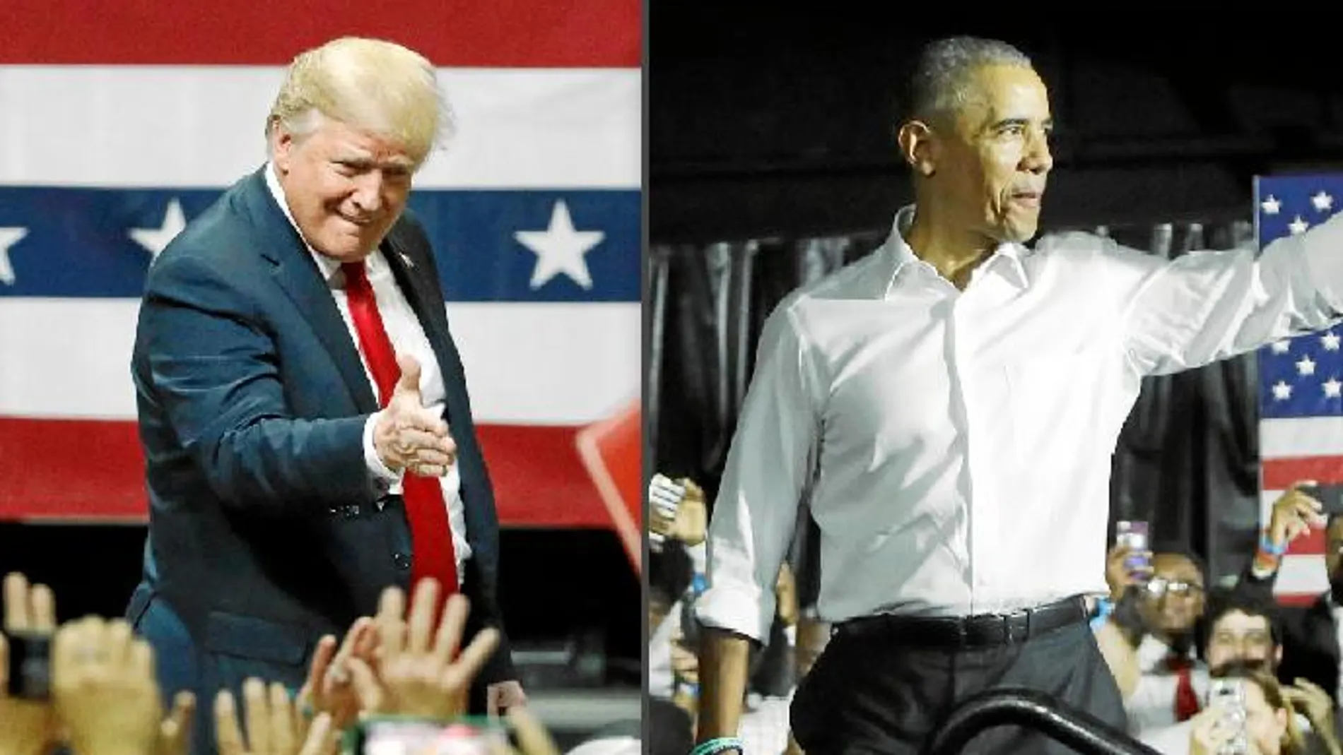 Donald Trump y Barack Obama / Ap