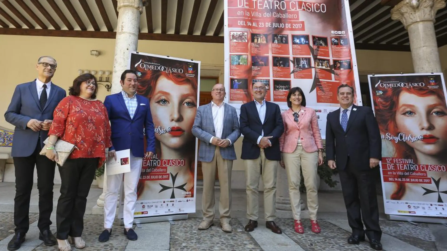 Carnero presenta el XII Festival de Teatro Clásico de Olmedo acompañado por sus codirectores y otras autoridades
