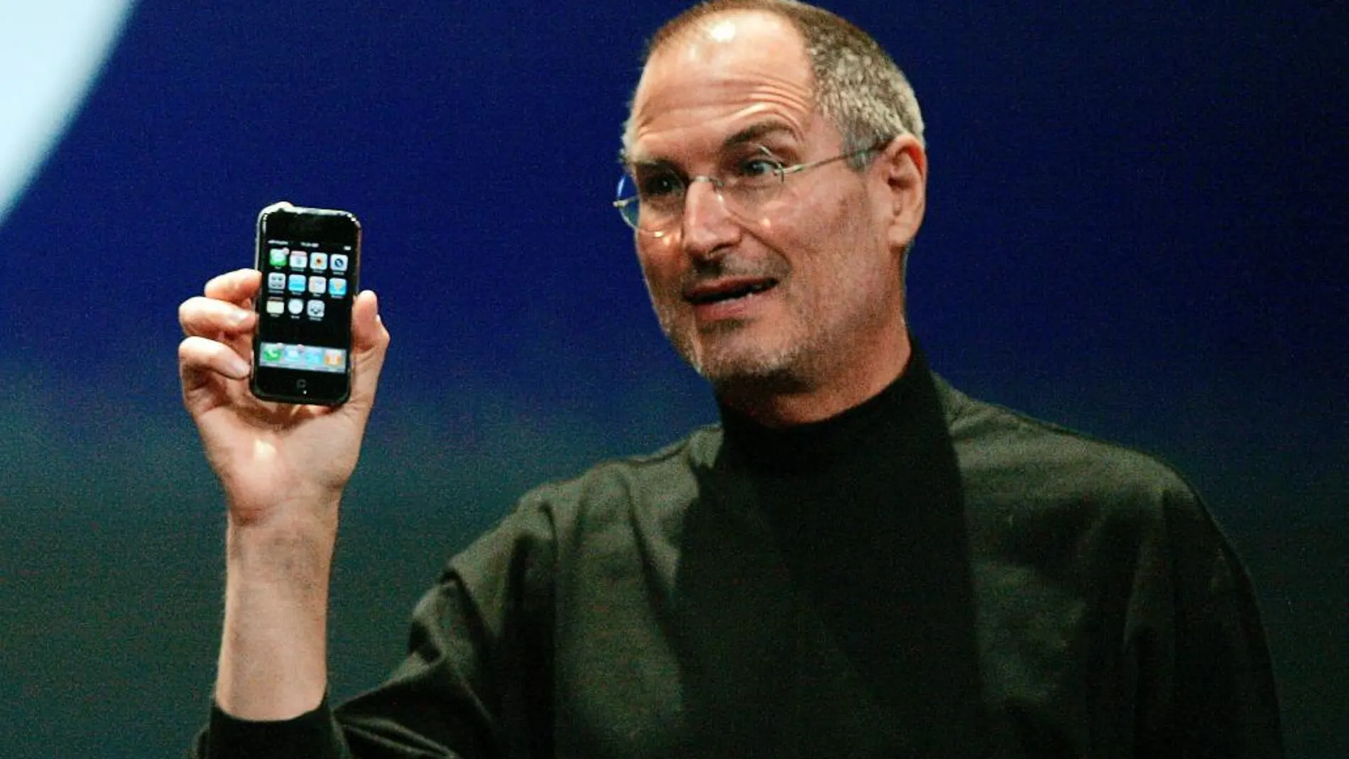 Steve Jobs, en 2007 durante la presentación del iPhone
