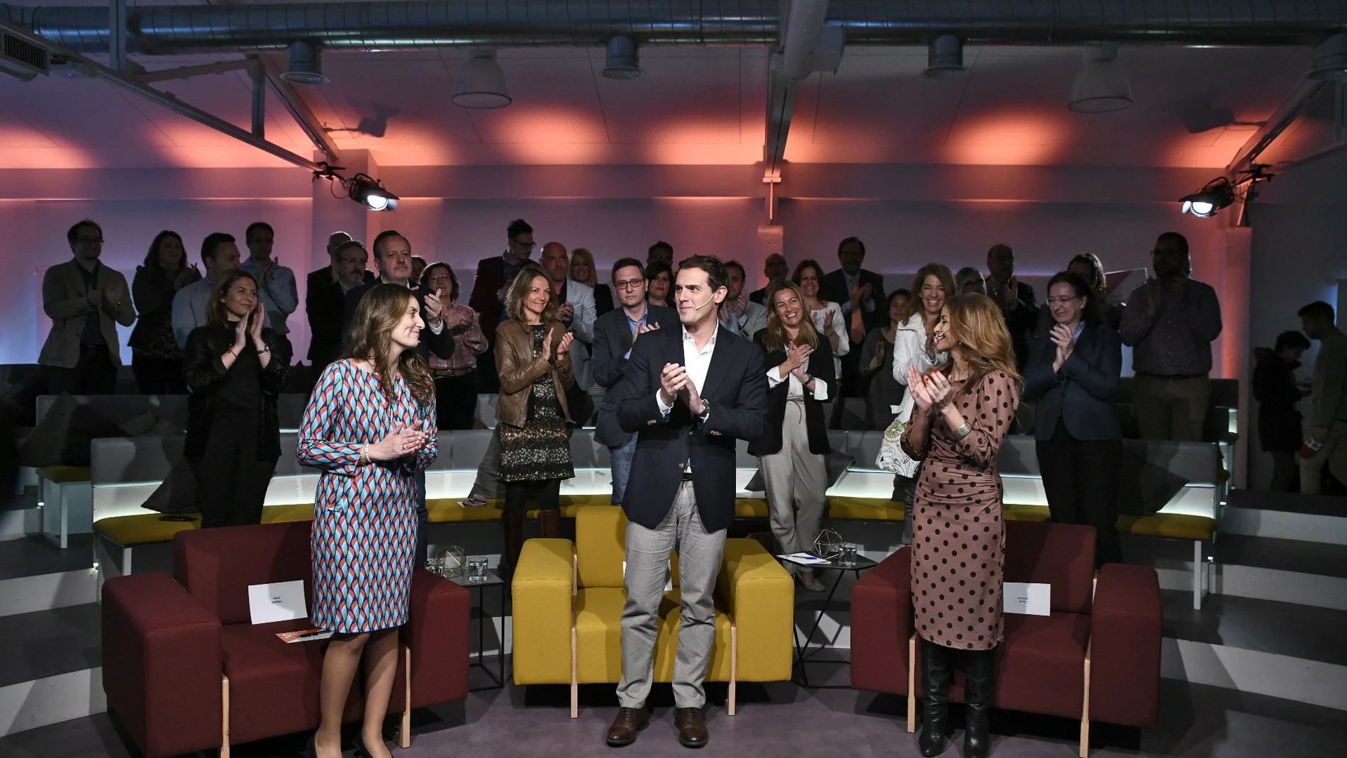 El presidente de Ciudadanos, Albert Rivera ha participado hoy en un coloquio sobre igualdad y contra la discriminación