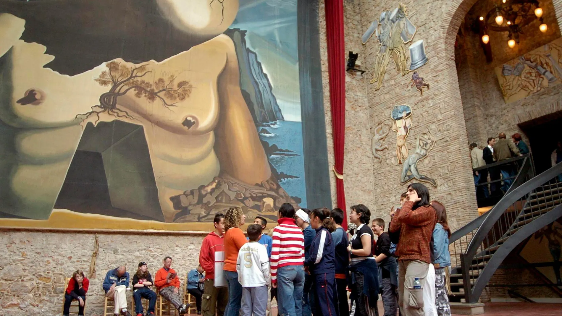 Una imagen del interior del Museu Dalí de Figueres, el museo más visitado de Cataluña