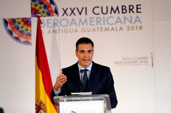 El presidente del Gobierno, Pedro Sánchez, durante la XXVI Cumbre de las Américas, en Antigua, Guatemala/Foto: EFE/José Méndez