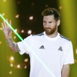 Lionel Messi durante un evento de Adidas el pasado día 2