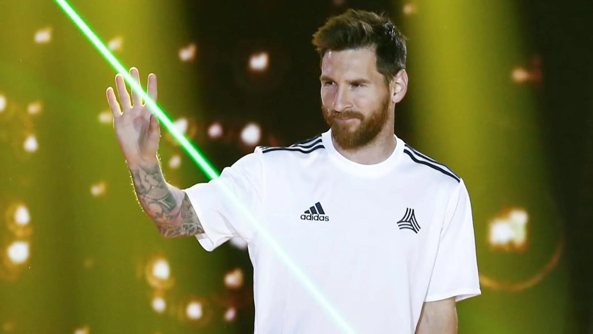 Lionel Messi durante un evento de Adidas el pasado día 2