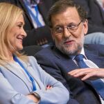 Rajoy y Cifuentes, el pasado mes de marzo, durante el Congreso del PP de Madrid