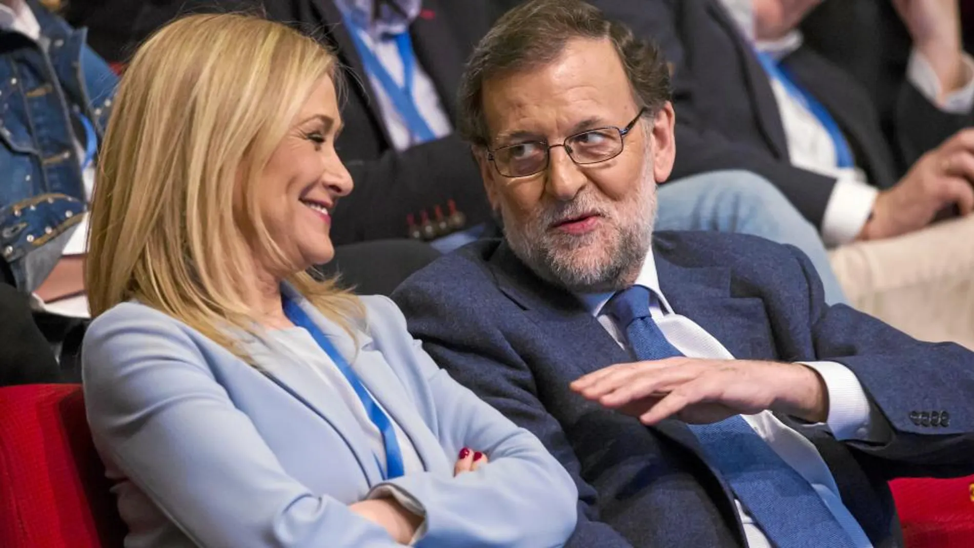 Rajoy y Cifuentes, el pasado mes de marzo, durante el Congreso del PP de Madrid