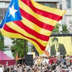 Celebración en Tarrasa del 50 cumpleaños del ex consejero encarcelado Josep Rull