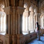 Claustro del monasterio de Santa María la Real en la localidad palentina de Aguilar de Campoo