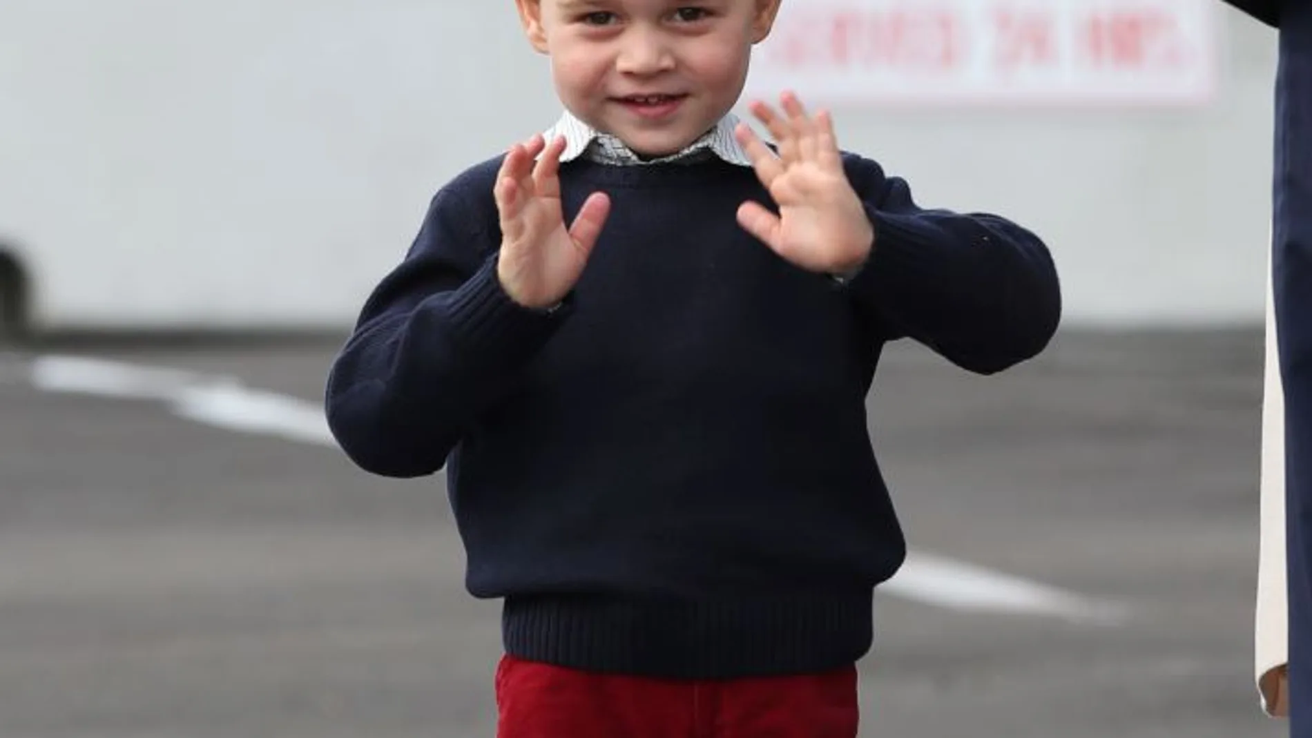 El príncipe Jorge tiene 3 años