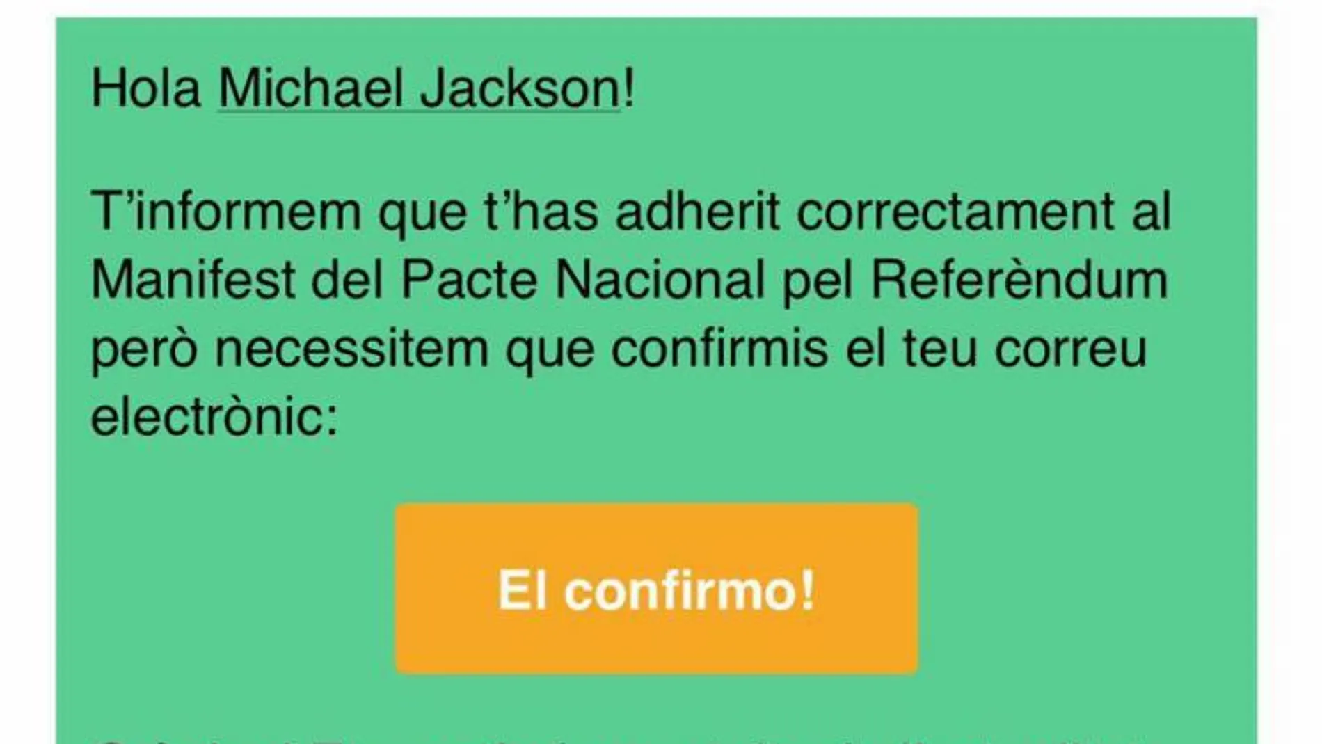 El día que Michael Jackson votó a favor del referéndum independentista