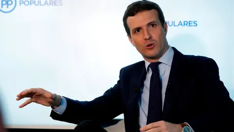 El presidente del PP, Pablo Casado. EFE/Ballesteros
