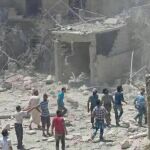 La imagen, de Save The Children, muetra el estado en que quedó el hospital.