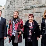 Francisco Vázquez, Marián Palma, Clara Luquero y Mar Sancho durante la presentación del certamen