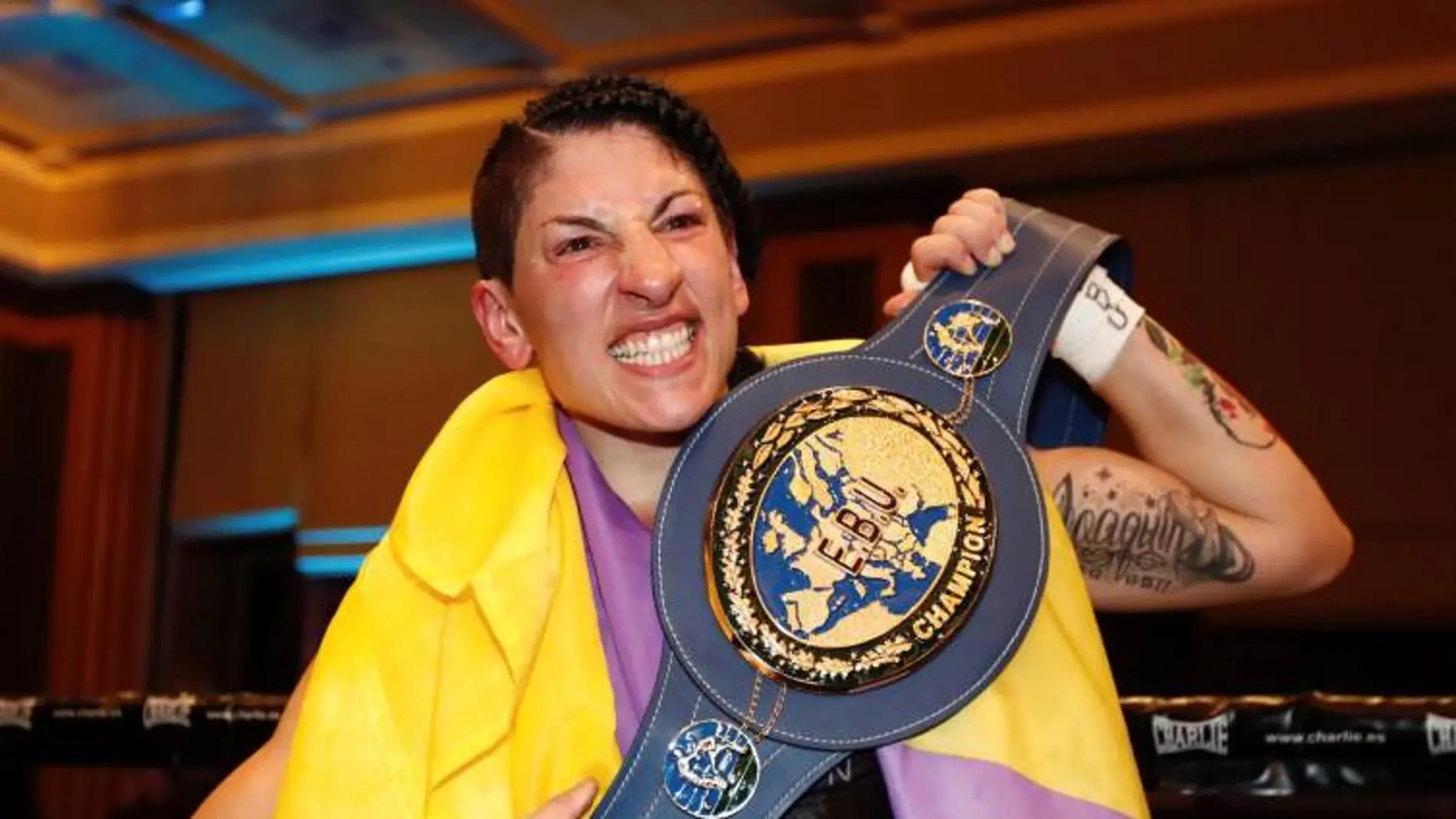 La campeona de Europa de boxeo Miriam Gutiérrez
