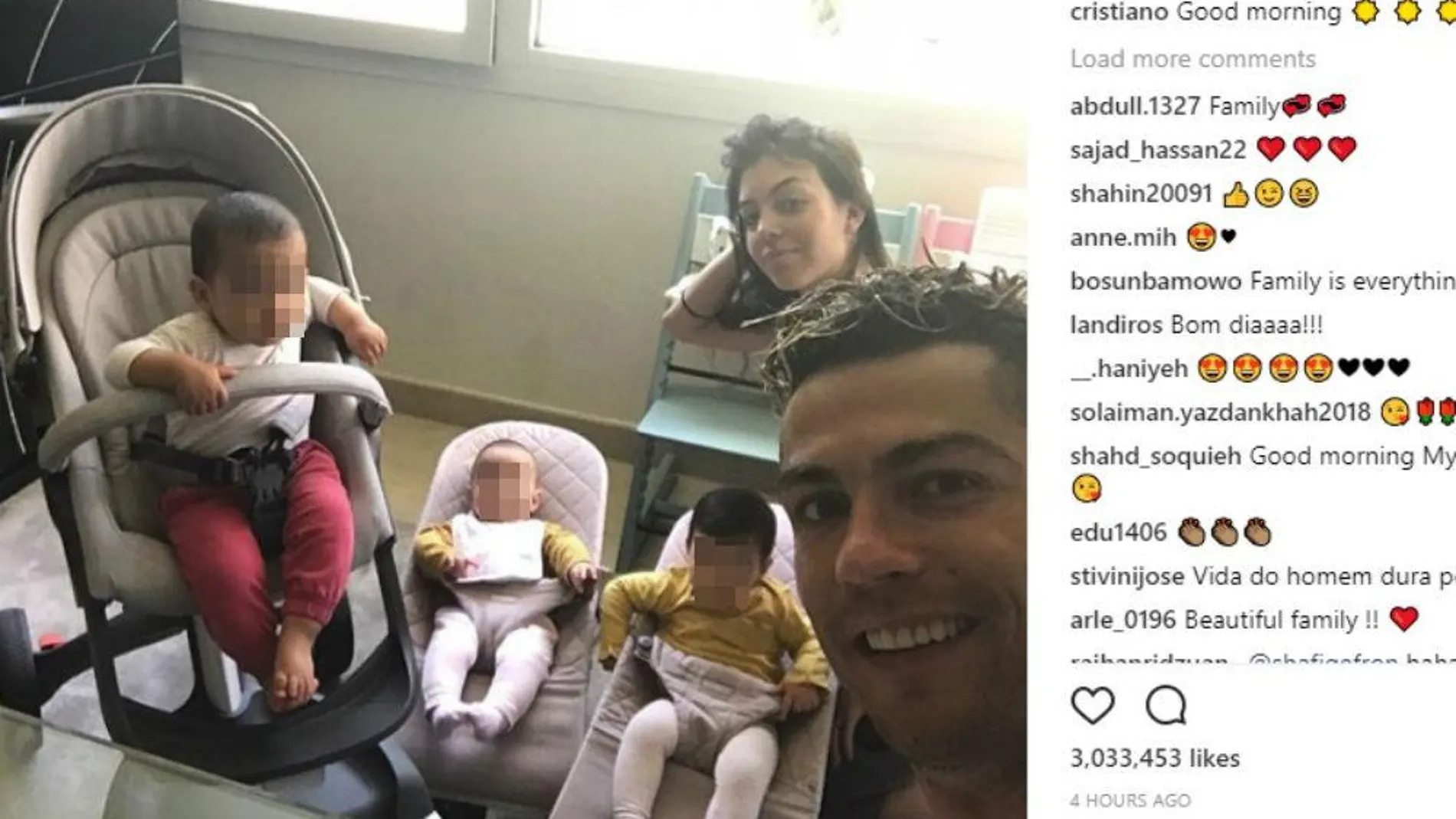 Los niños de Cristiano Ronaldo crecen a pasos agigantados