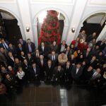 Una nutrida representación del sector económico sevillano, reunido ayer