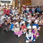 Escolares en una visita del Programa de Turismo de la Diputación en el Museo del Pan de Mayorga