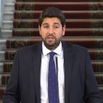 El presidente regional, Fernando López Miras, tras el primer Consejo de Gobierno de 2019