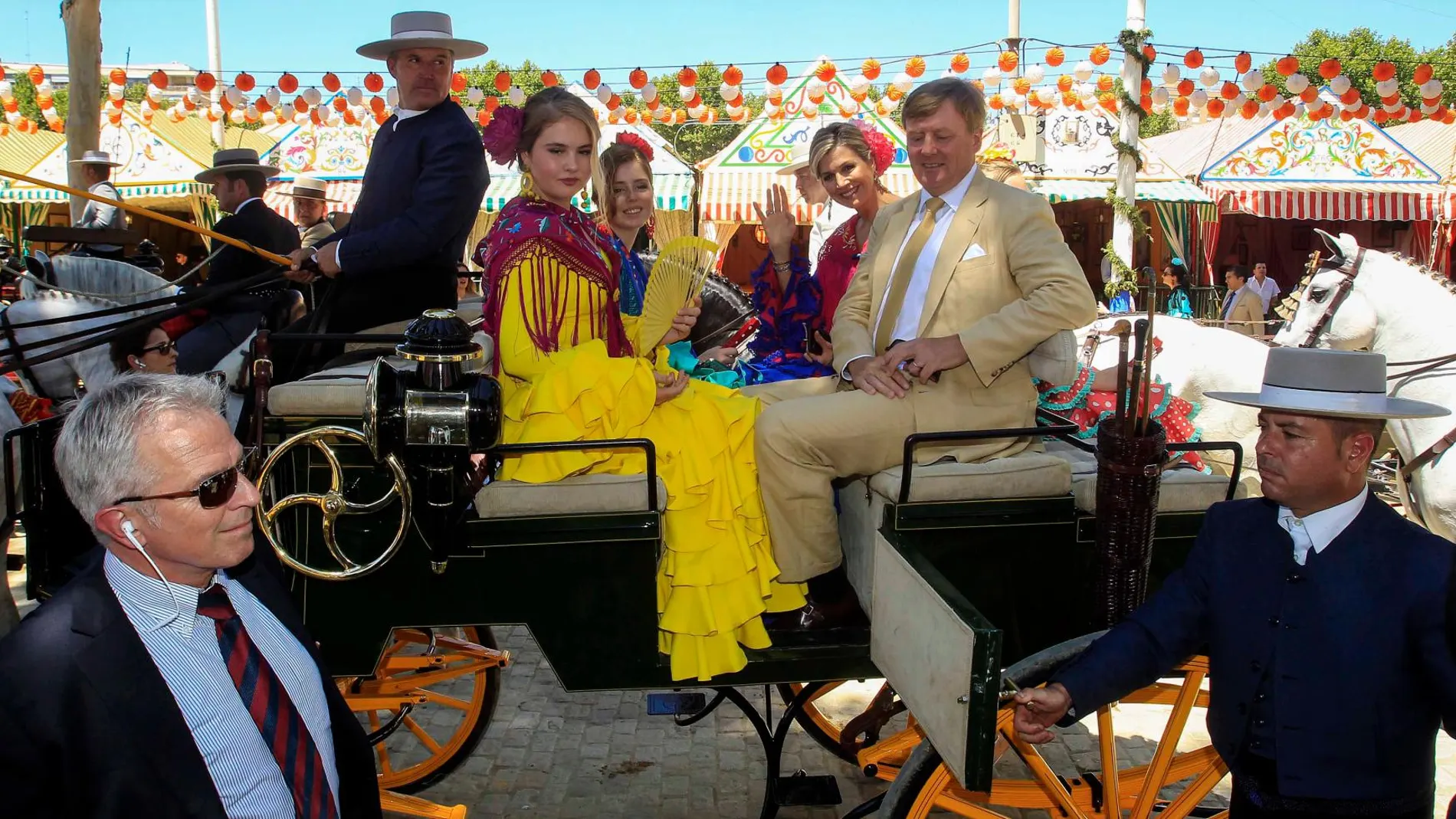 La Familia Real holandesa, en la Feria de Sevilla / Foto: La Razón