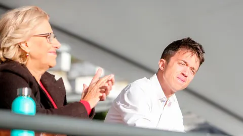 Manuela Carmena e Iñigo Errejón, en la apertura de campaña en Orcasitas/Ep
