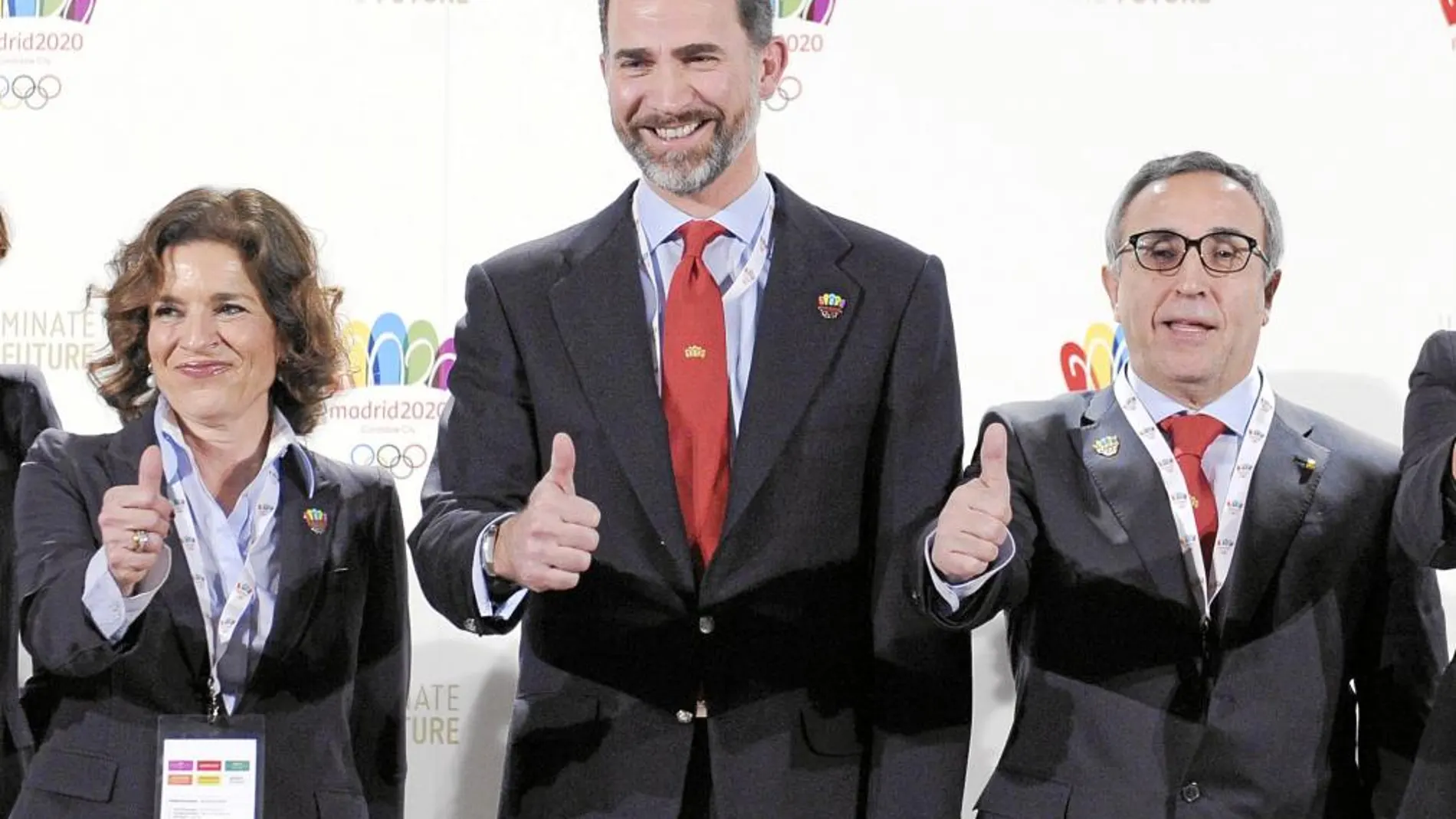 El Príncipe de Asturias clausuró la visita de la comisión junto a la alcaldesa, Ana Botella, y el presidente de Madrid'20, Alejandro Blanco