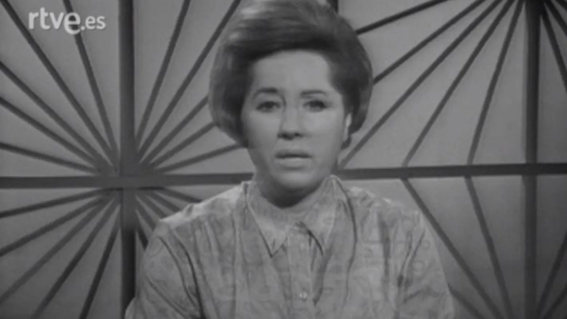 Maruja Callaved, en el programa "Vamos a la mesa"(1967)