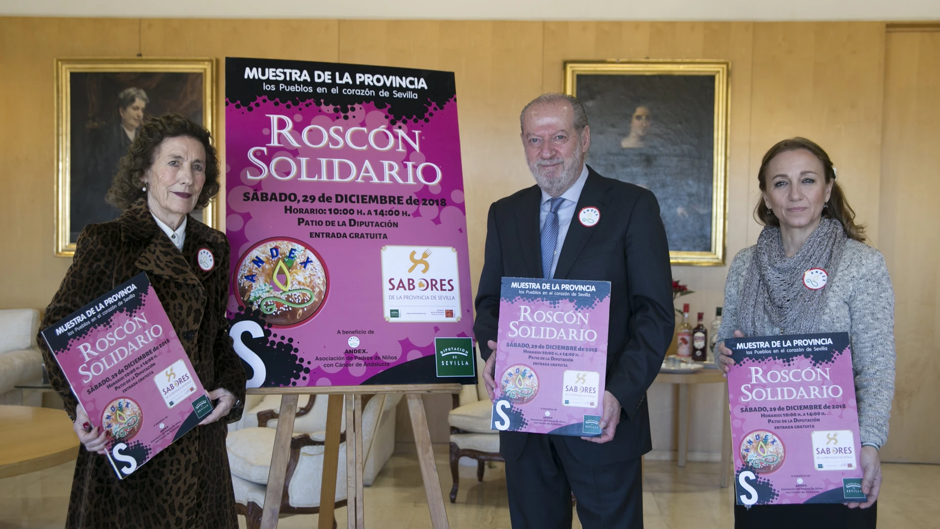 María Luis Guardiola y Fernando Rodríguez Villalobos presentaron la iniciativa en la Diputación de Sevilla