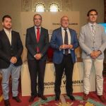 El presidente de la Diputación de Valladolid, Jesús Julio Carnero, junto a los diputados Víctor Alonso, Guzmán Gómez y Alberto Magdaleno