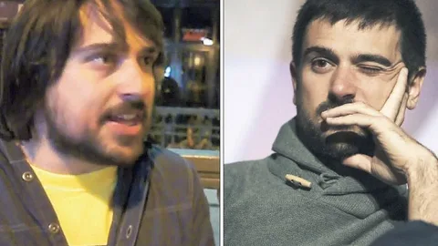 Hace cinco años. El portavoz de Unidos Podemos en el Senado y diputado autonómico en la Asamblea de Madrid Ramón Espinar, en la manifestación de 2011 y ahora