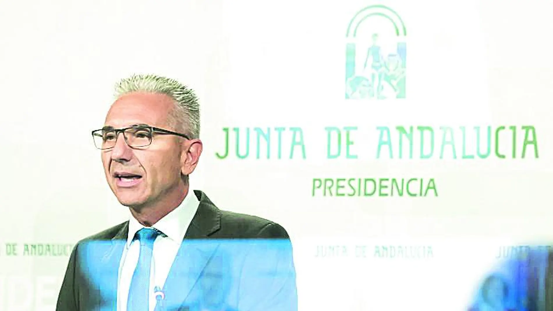 El portavoz del Gobierno andaluz, Miguel Ángel Vázquez