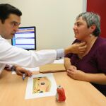 Preoperatorio de tiroides a una paciente