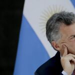 Mauricio Macri durante una rueda de Prensa en la Casa Rosada, en Buenos Aires/Foto: Ap