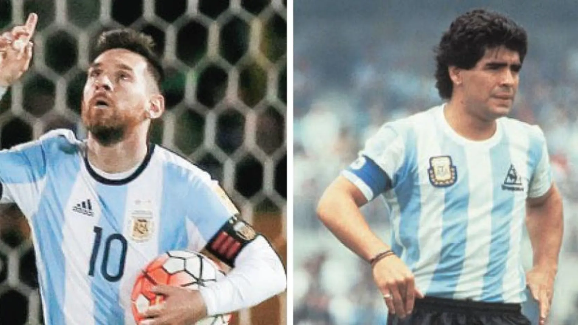 Messi y Maradona