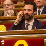 El recién elegido presidente de la Mesa del Parlamento de Cataluña, Roger Torrent